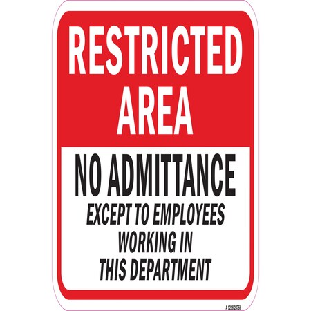 Signmission Safety Sign, 12 in Height, Aluminum, 24756 A-1218-24756